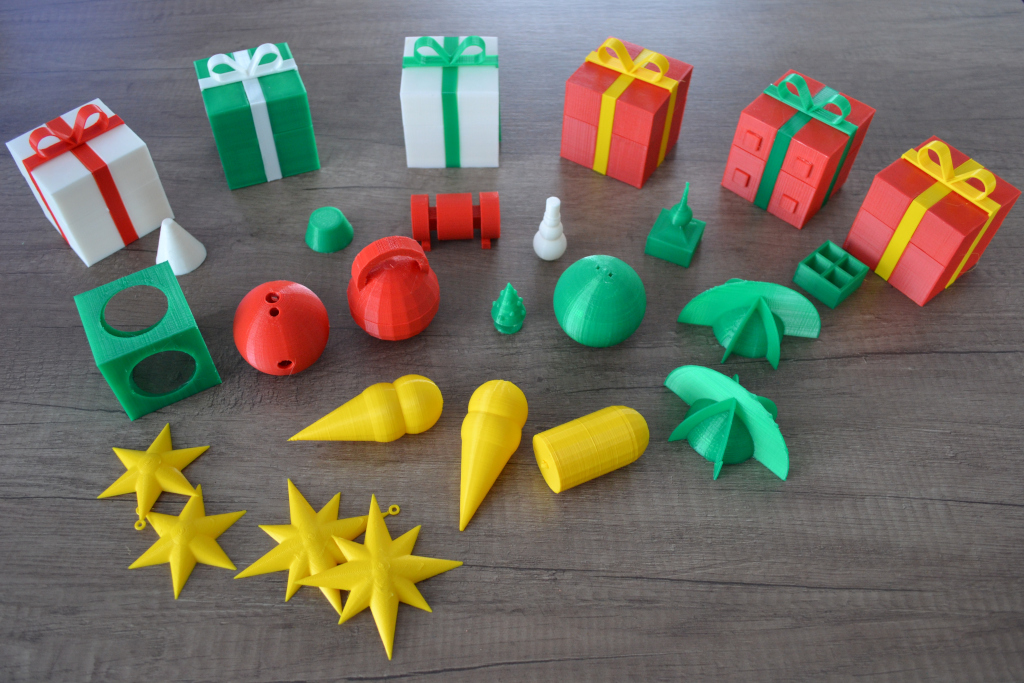 vytištěné Vánoční předměty